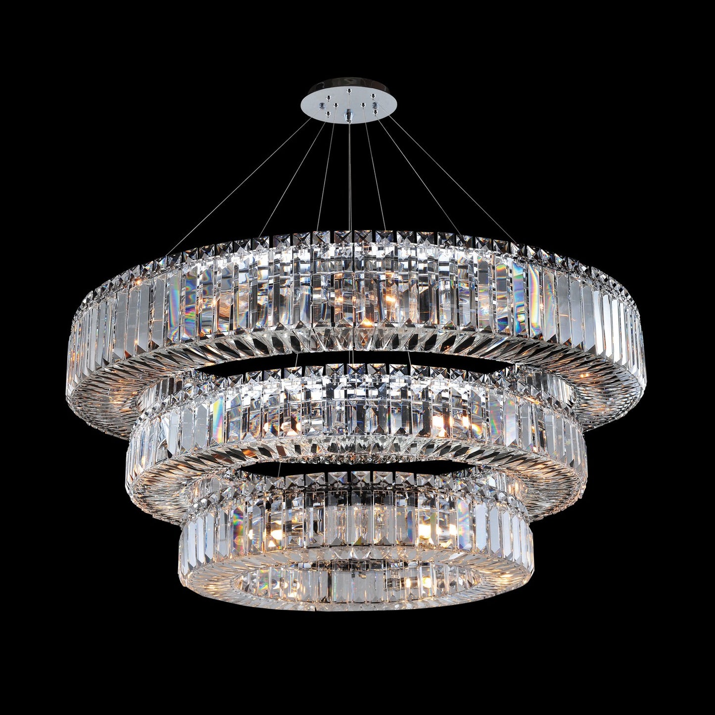 Rondelle 3 Tier Pendant