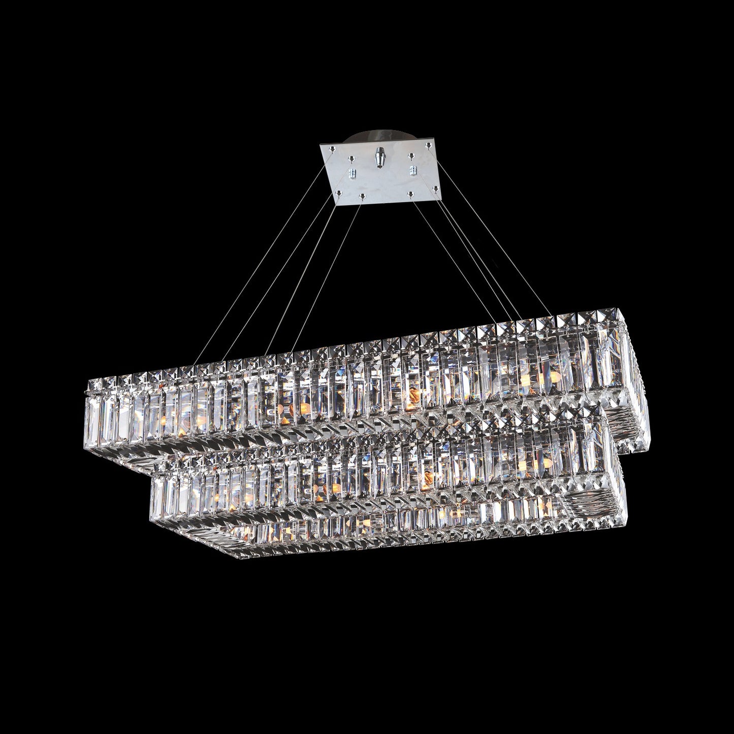 Baguette Tiered Pendant