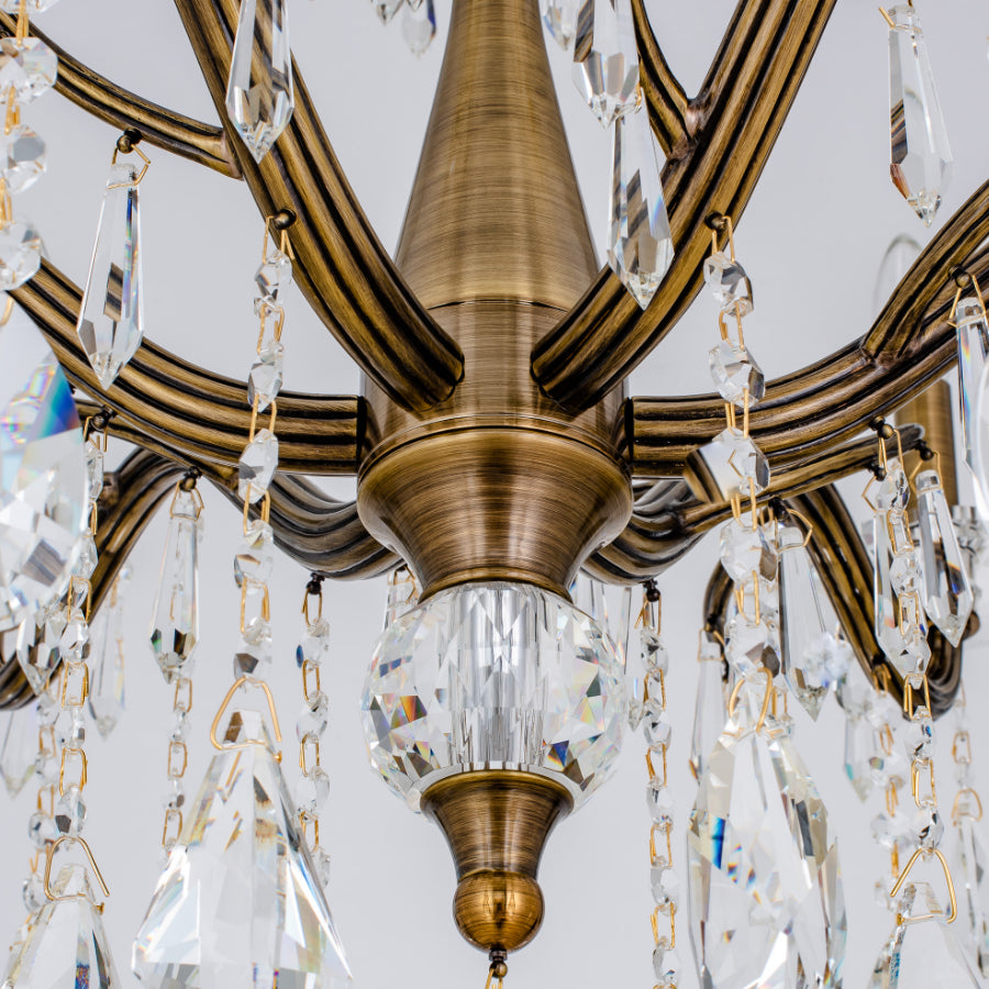 Ilumine Two Tier Drop Crystal Chandelier