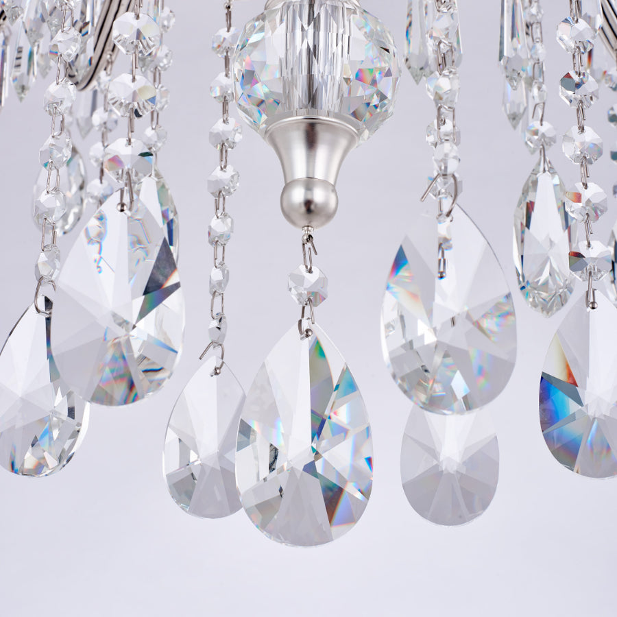 Ilumine Two Tier Drop Crystal Chandelier
