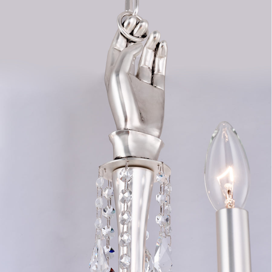 Ilumine Two Tier Drop Crystal Chandelier