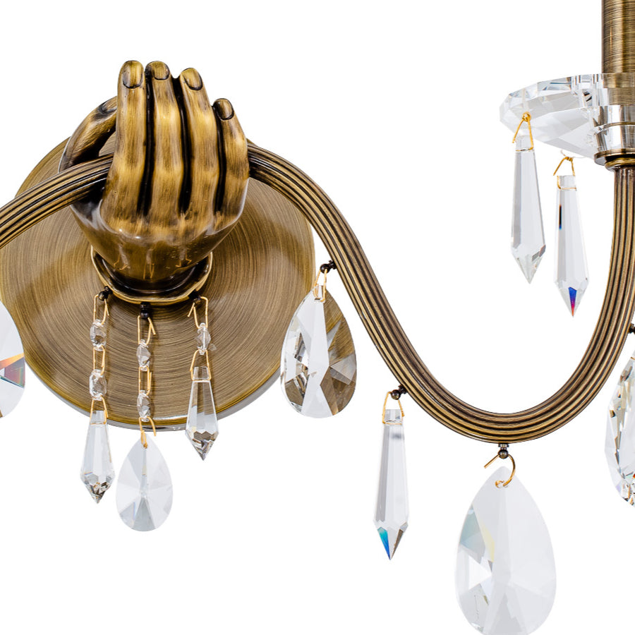 Ilumine Crystal Drop Wall Sconce