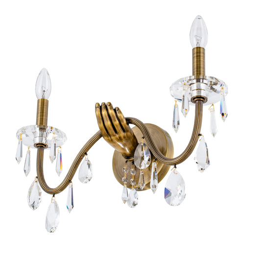 Ilumine Crystal Drop Wall Sconce