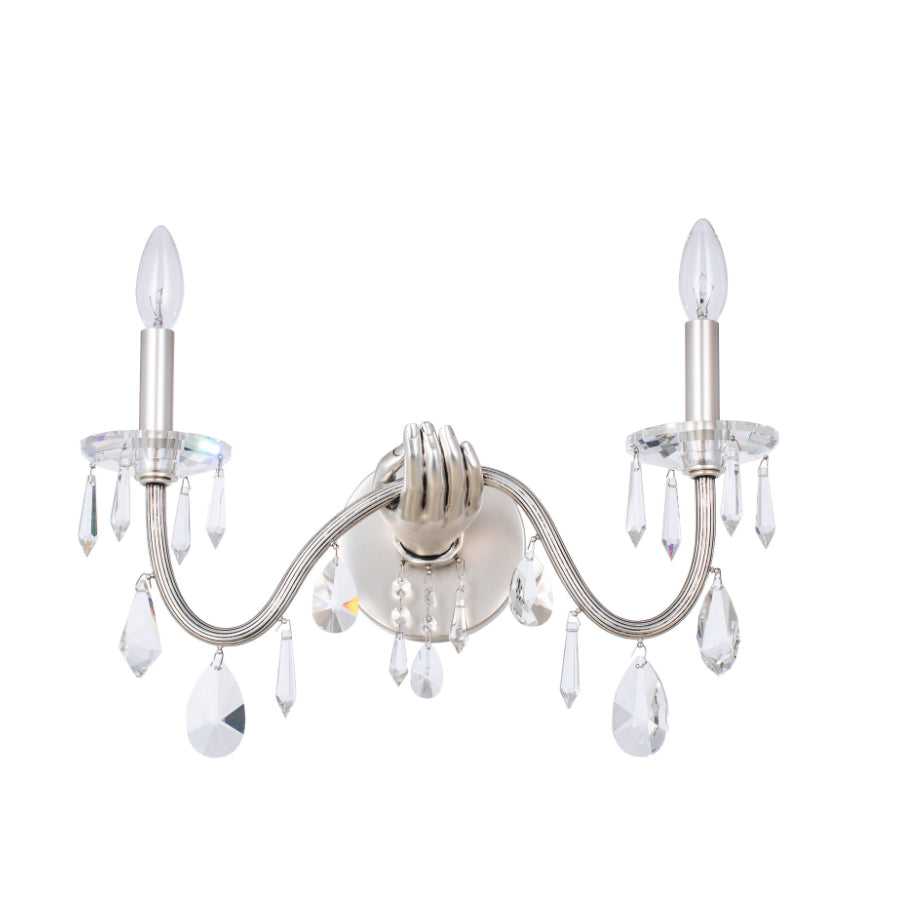 Ilumine Crystal Drop Wall Sconce