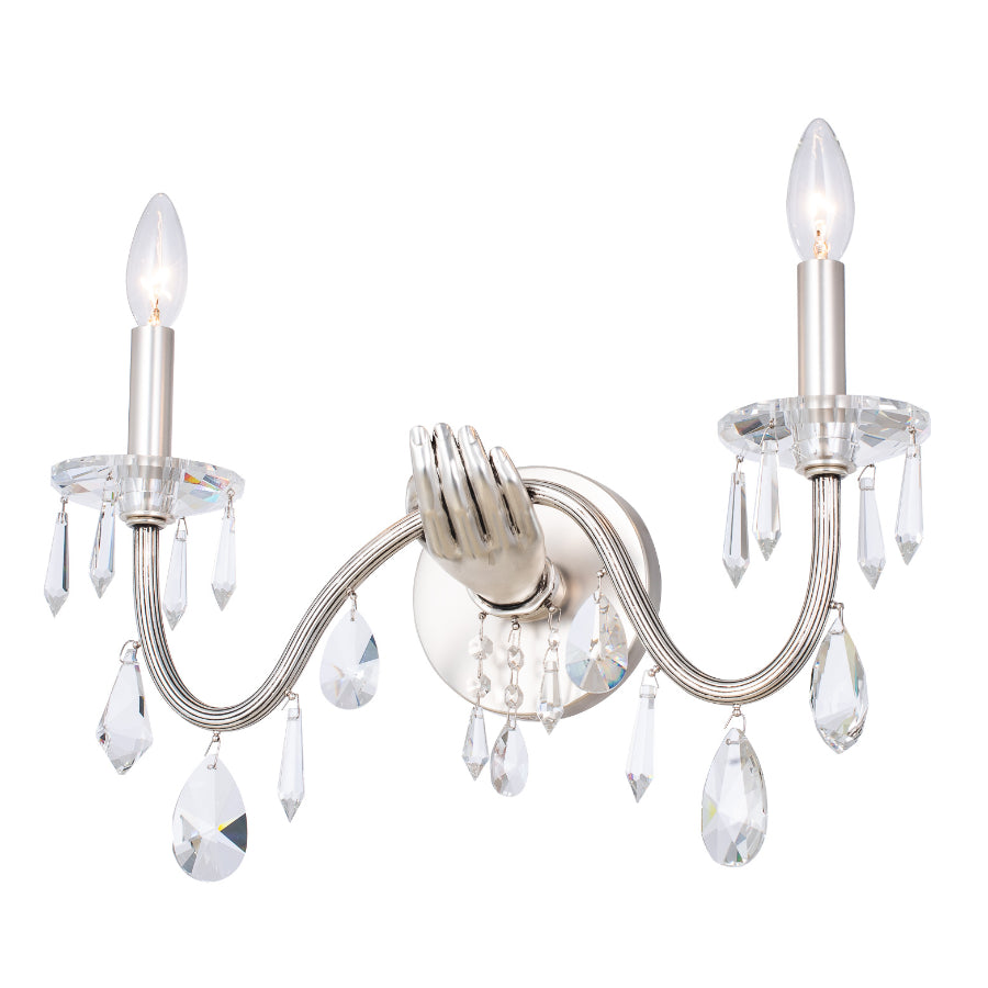 Ilumine Crystal Drop Wall Sconce