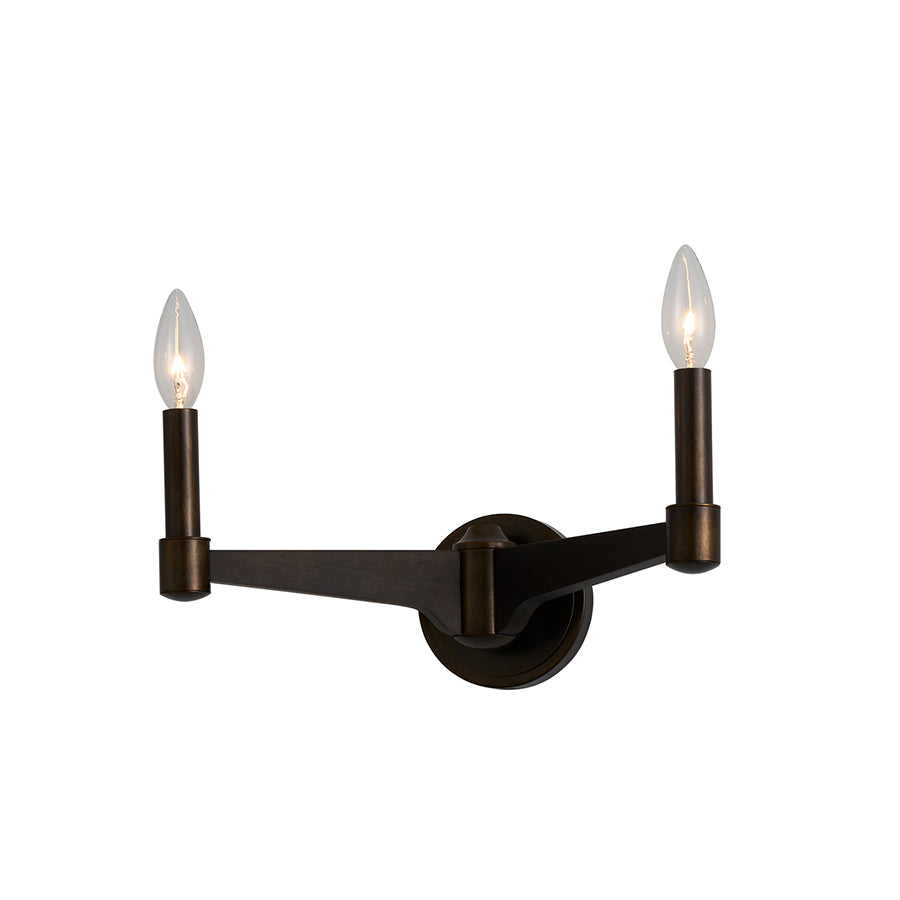 Stained Wood Wall Sconce