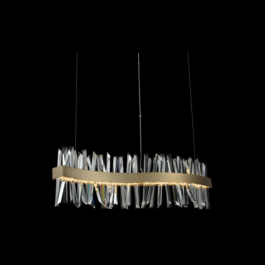 Chisel LED Wave Island Light